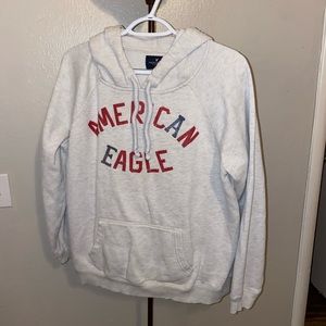 Cream American eagle hoodie